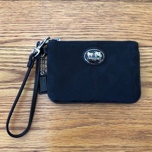 Super Cute Black Coach Wristlet